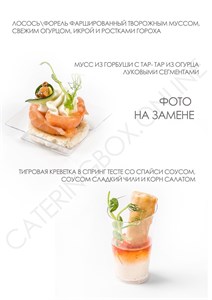 CATERING BOX  №17 |FINGER FOOD| РЫБА И МОРЕПРОДУКТЫ, 12 штук 017